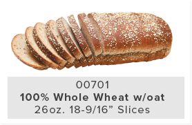 100% Whole Wheat w/oat