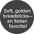 Soft, golden breadsticks - an Italian favorite! badge