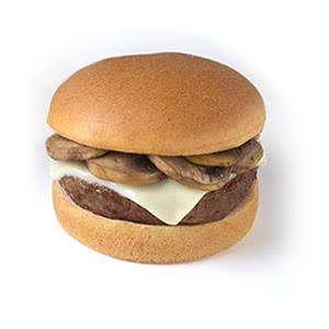 Gluten-free Mushroom Swiss Hamburger