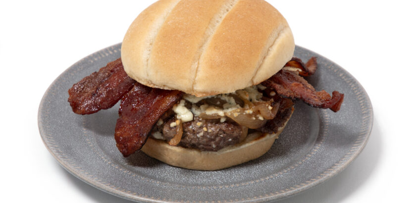 Bacon Burger with Blue Cheese (694)