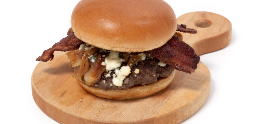 Bacon Burger with Blue Cheese (1044)